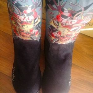 Child's Size 3 Ed Hardy boots